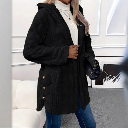 CYC Plush Hooded Cardigan