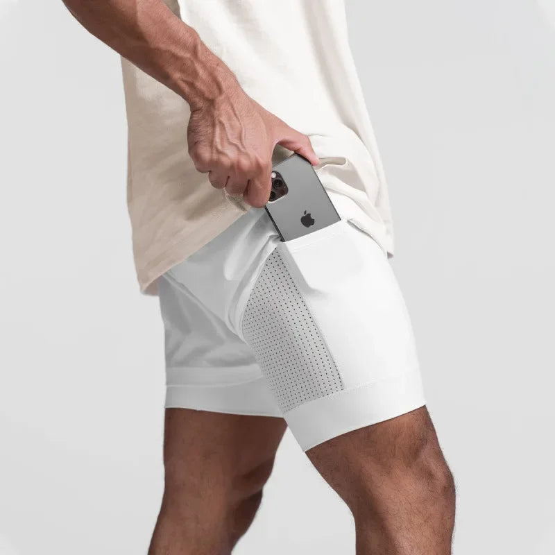 CYC- Dual-Layer Sport Shorts