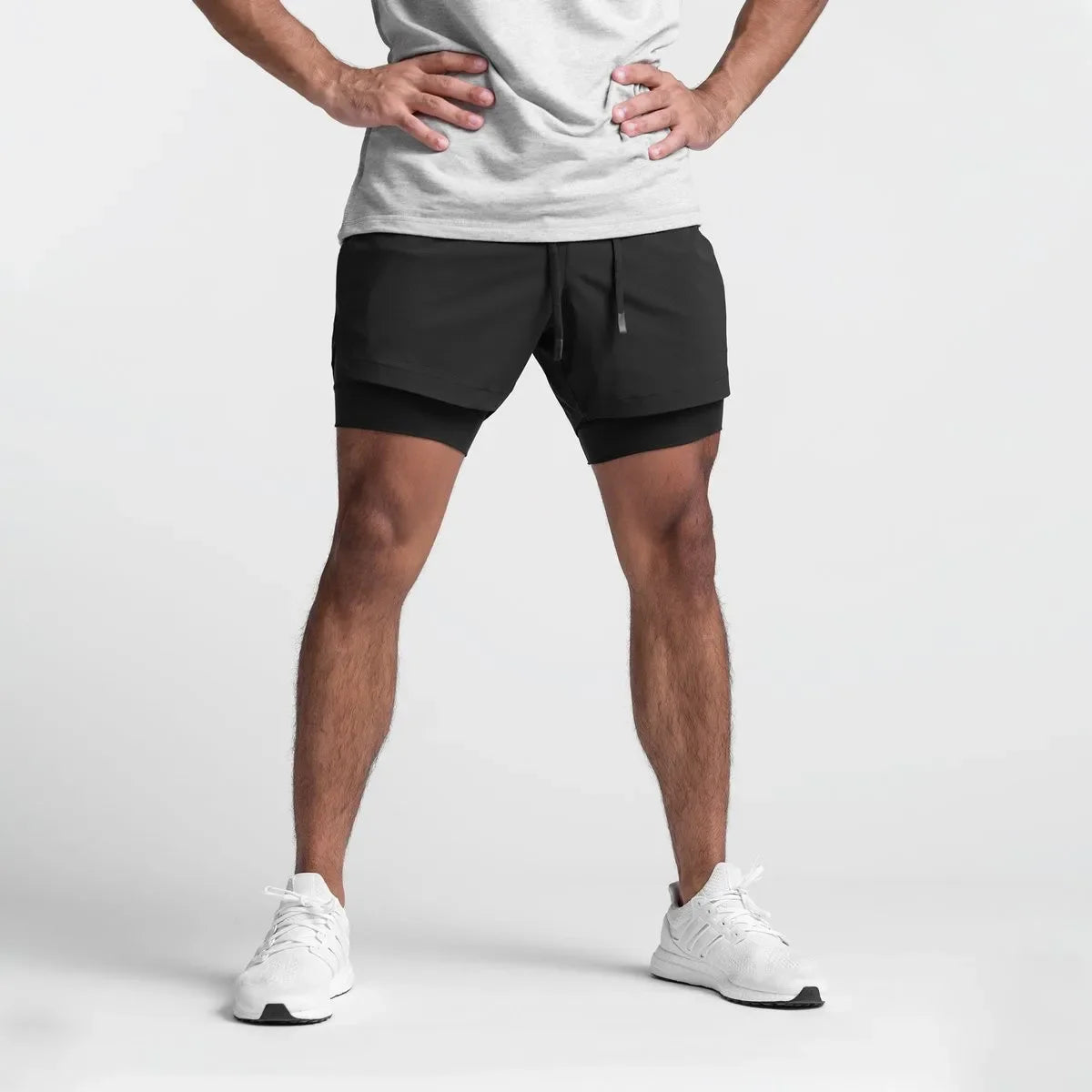 CYC- Dual-Layer Sport Shorts