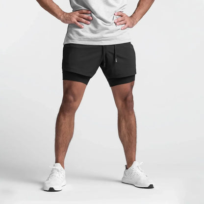 CYC- Dual-Layer Sport Shorts