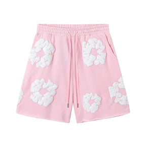 Denim Tears Summer Niche Pure Cotton Beach Casual Shorts Couple T-shirt Shorts décontractés à la mode