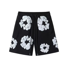 Denim Tears Summer Niche Pure Cotton Beach Casual Shorts Couple T-shirt Shorts décontractés à la mode