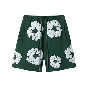 Denim Tears Summer Niche Pure Cotton Beach Casual Shorts Couple T-shirt Shorts décontractés à la mode