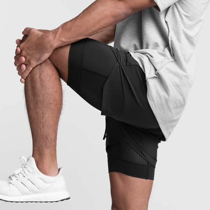 CYC- Dual-Layer Sport Shorts