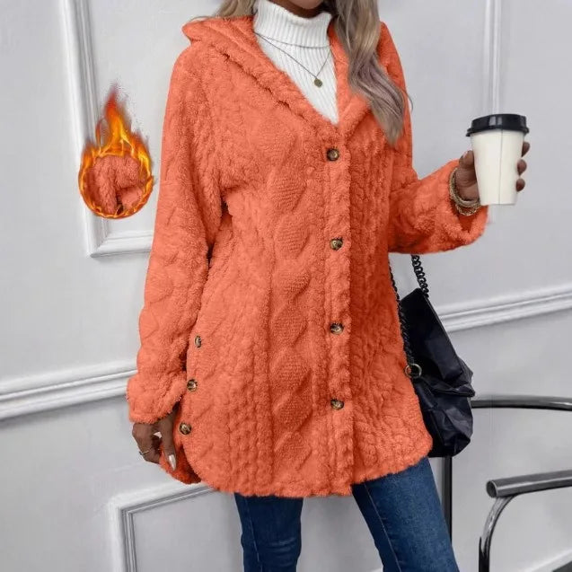 CYC Plush Hooded Cardigan