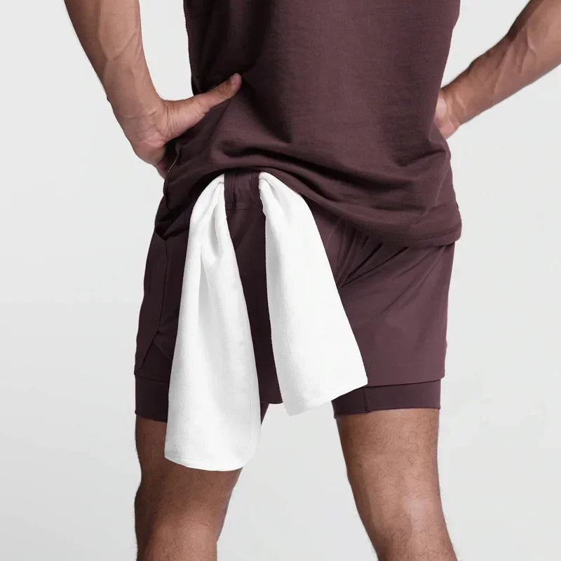 CYC- Dual-Layer Sport Shorts