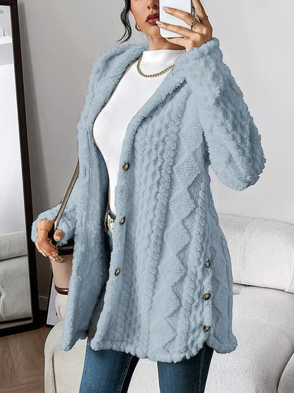 CYC Plush Hooded Cardigan