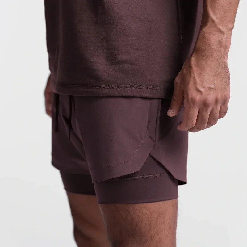 CYC- Dual-Layer Sport Shorts