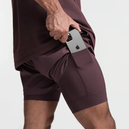 CYC- Dual-Layer Sport Shorts