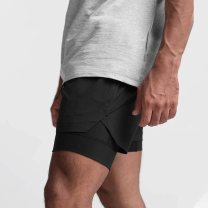 CYC- Dual-Layer Sport Shorts