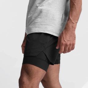 CYC- Dual-Layer Sport Shorts