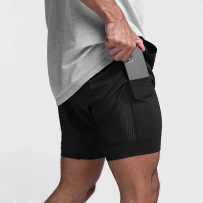 CYC- Dual-Layer Sport Shorts
