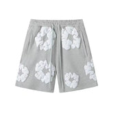 Denim Tears Summer Niche Pure Cotton Beach Casual Shorts Couple T-shirt Shorts décontractés à la mode