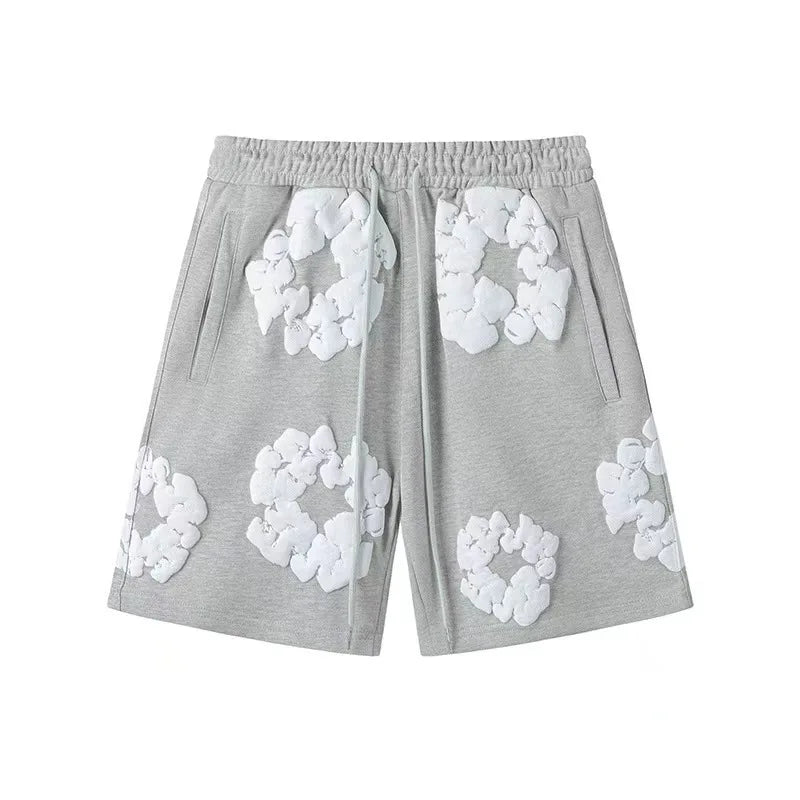 Denim Tears Summer Niche Pure Cotton Beach Casual Shorts Couple T-shirt Shorts décontractés à la mode