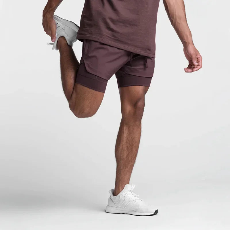 CYC- Dual-Layer Sport Shorts