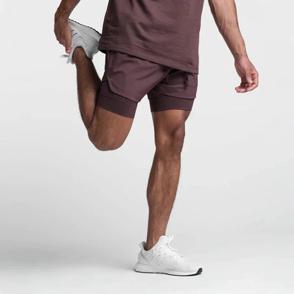CYC- Dual-Layer Sport Shorts