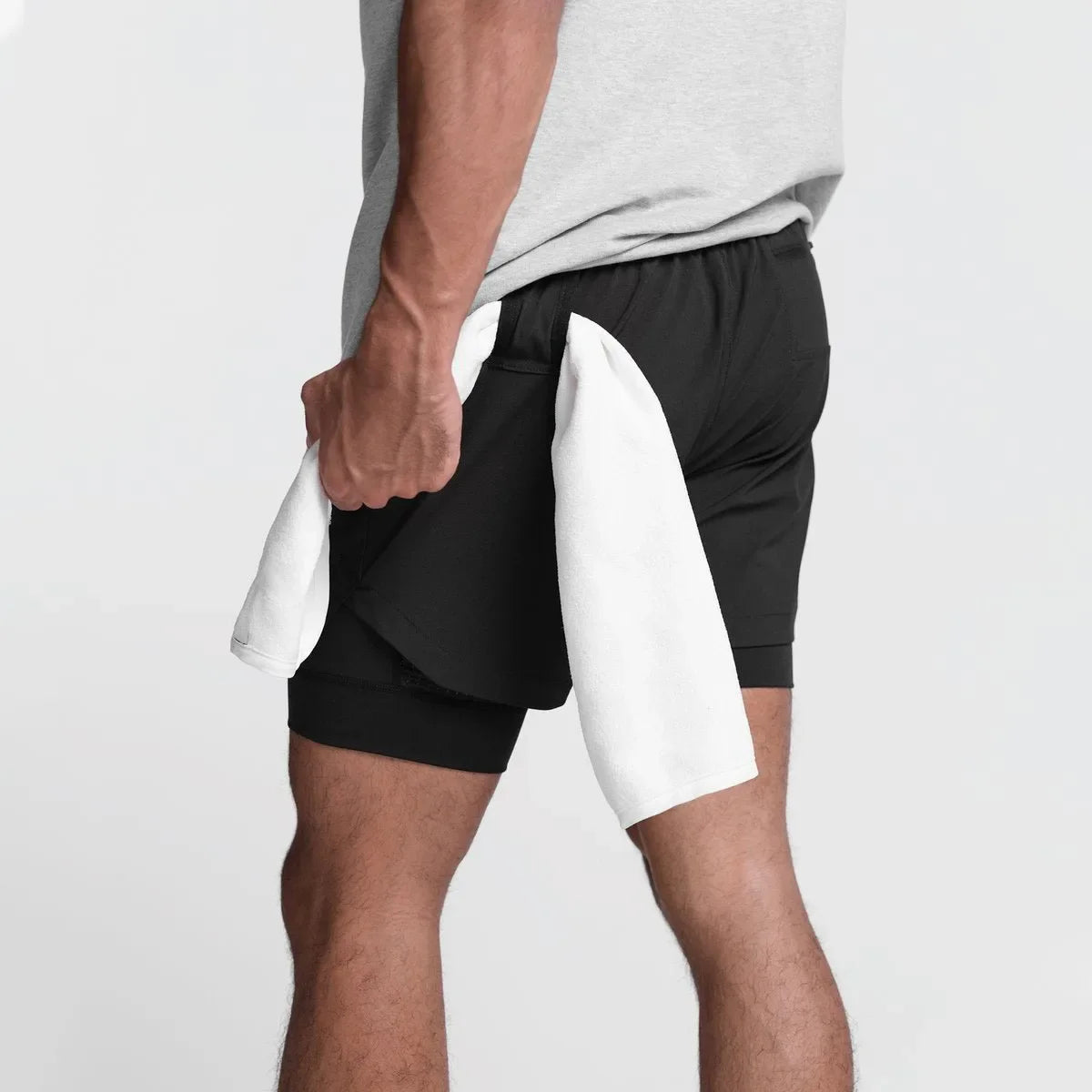 CYC- Dual-Layer Sport Shorts