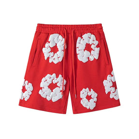 Denim Tears Summer Niche Pure Cotton Beach Casual Shorts Couple T-shirt Shorts décontractés à la mode