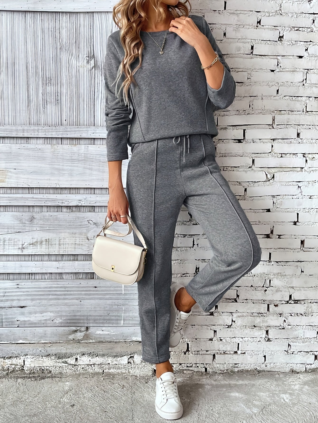 CYC Casual Drawstring Pantsuit