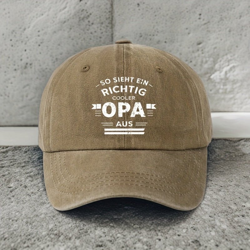 OPA Geometric Letter Print Baseball Cap - Cafe y Calle