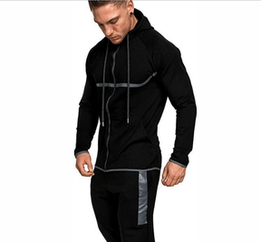 Casual Sporty Zip - Up Hoodie - Cafe y Calle