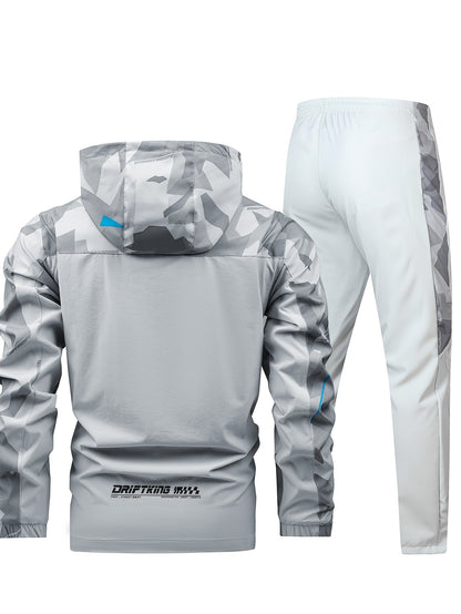 CYC – Camo Print Hooded Jacket & Joggers Set