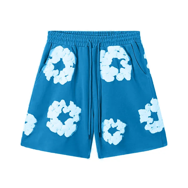 Denim Tears Summer Niche Pure Cotton Beach Casual Shorts Couple T-shirt Shorts décontractés à la mode