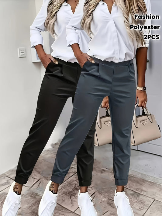 CYC Soft Touch Casual Jogger Pants -2 pcs