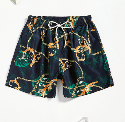 Quick - Dry Hawaiian Swim Shorts - Cafe y Calle