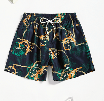 Quick - Dry Hawaiian Swim Shorts - Cafe y Calle