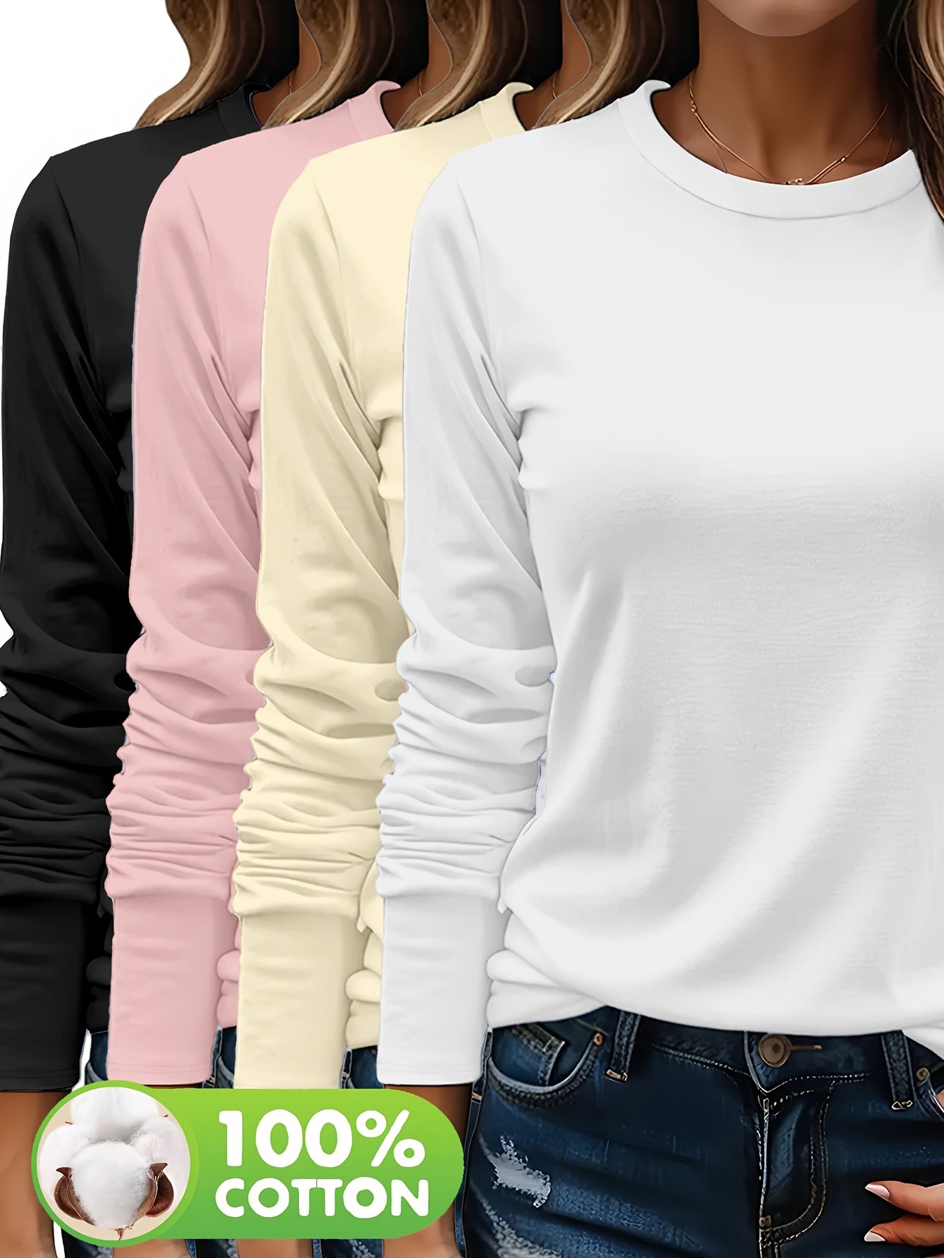 CYC Cotton Long Sleeve 4pcs Set
