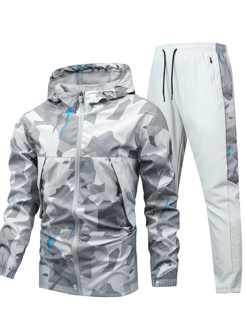 CYC – Camo Print Hooded Jacket & Joggers Set
