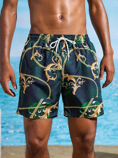 Quick - Dry Hawaiian Swim Shorts - Cafe y Calle
