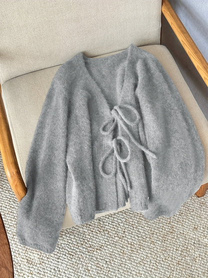 CYC Elegant V-Neck Tie Cardigan