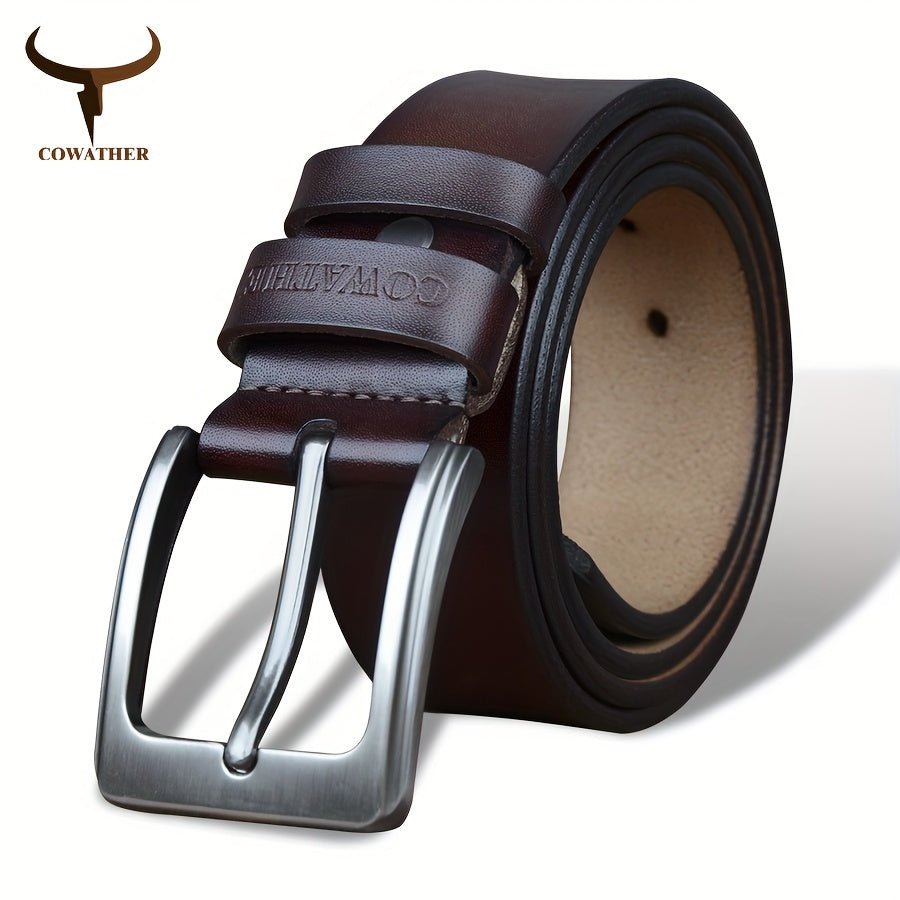 COWATHER Men's Premium Leather Belt - Cafe y Calle