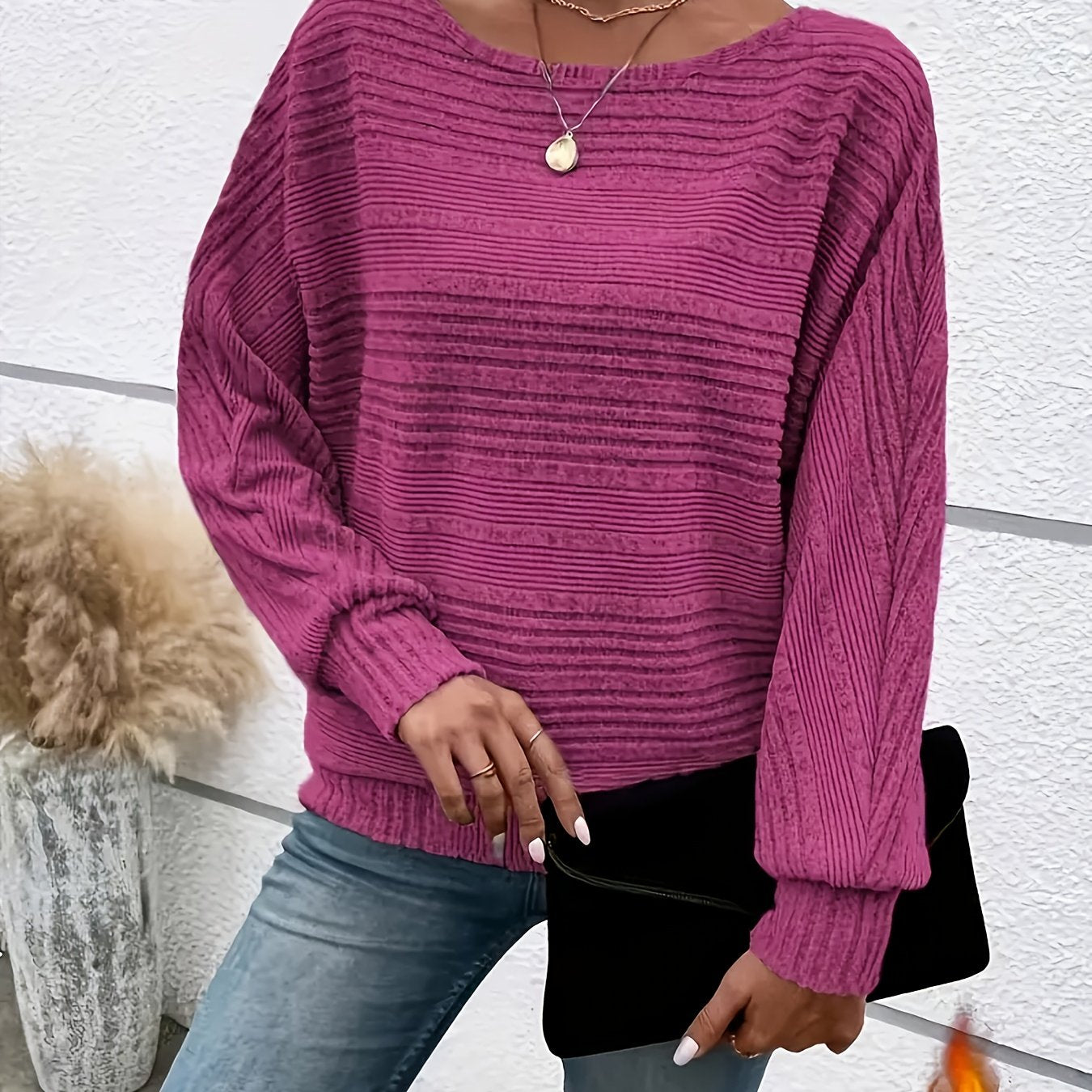 CYC Knit Crew Neck Long Sleeve Top