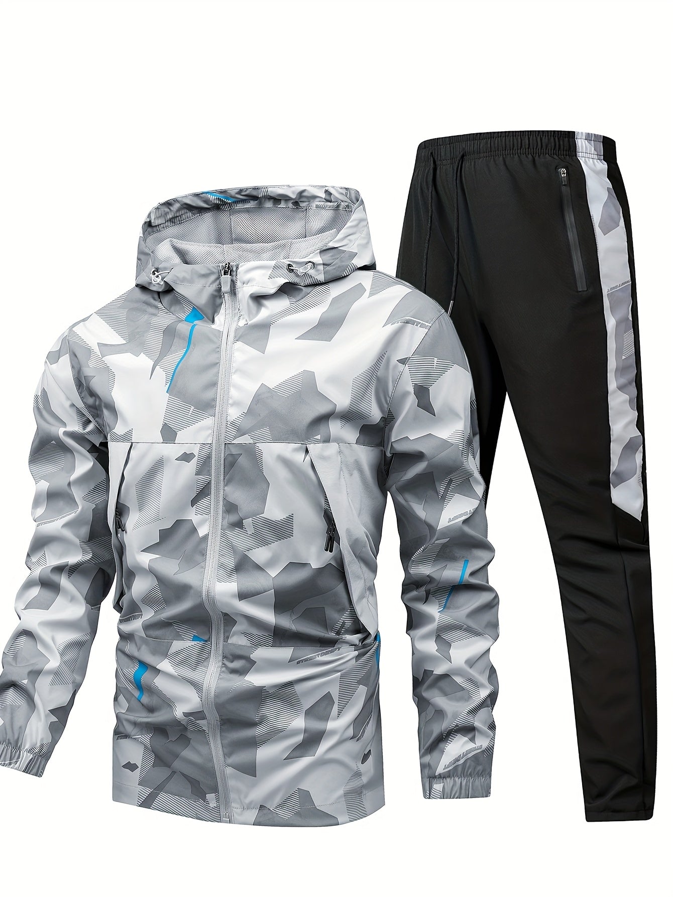CYC – Camo Print Hooded Jacket & Joggers Set