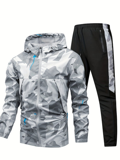 CYC – Camo Print Hooded Jacket & Joggers Set