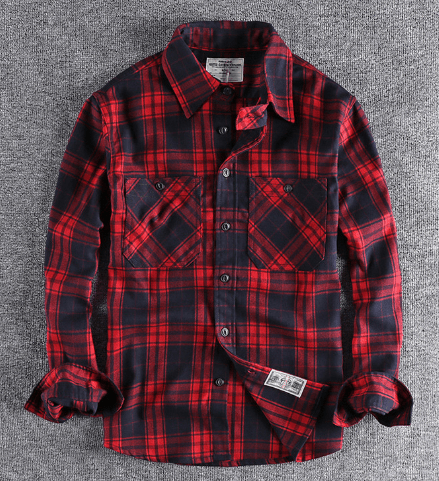 Vintage Plaid Flannel Shirt - Cafe y Calle