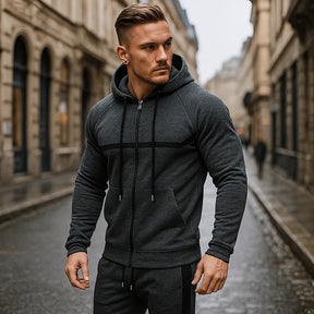 Cyc-zip-up hoodie