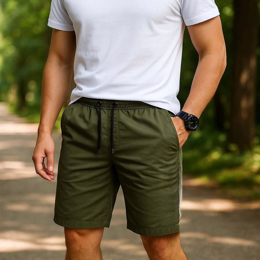 3 Solid Color Casual Shorts Set - Cafe y Calle