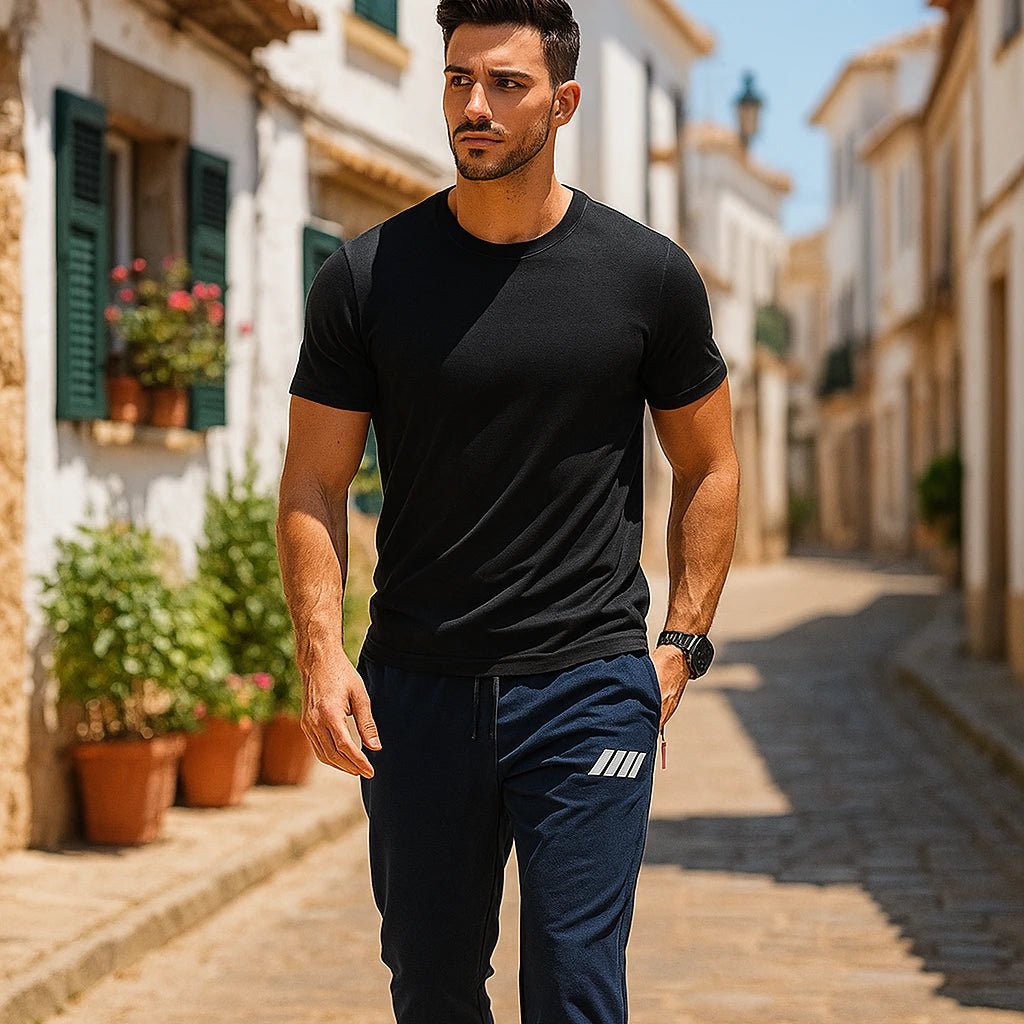 2 - Pack Lightweight Athletic Jogger Pants - Cafe y Calle