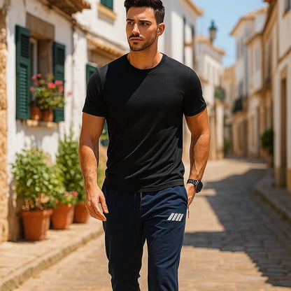 2 - Pack Lightweight Athletic Jogger Pants - Cafe y Calle