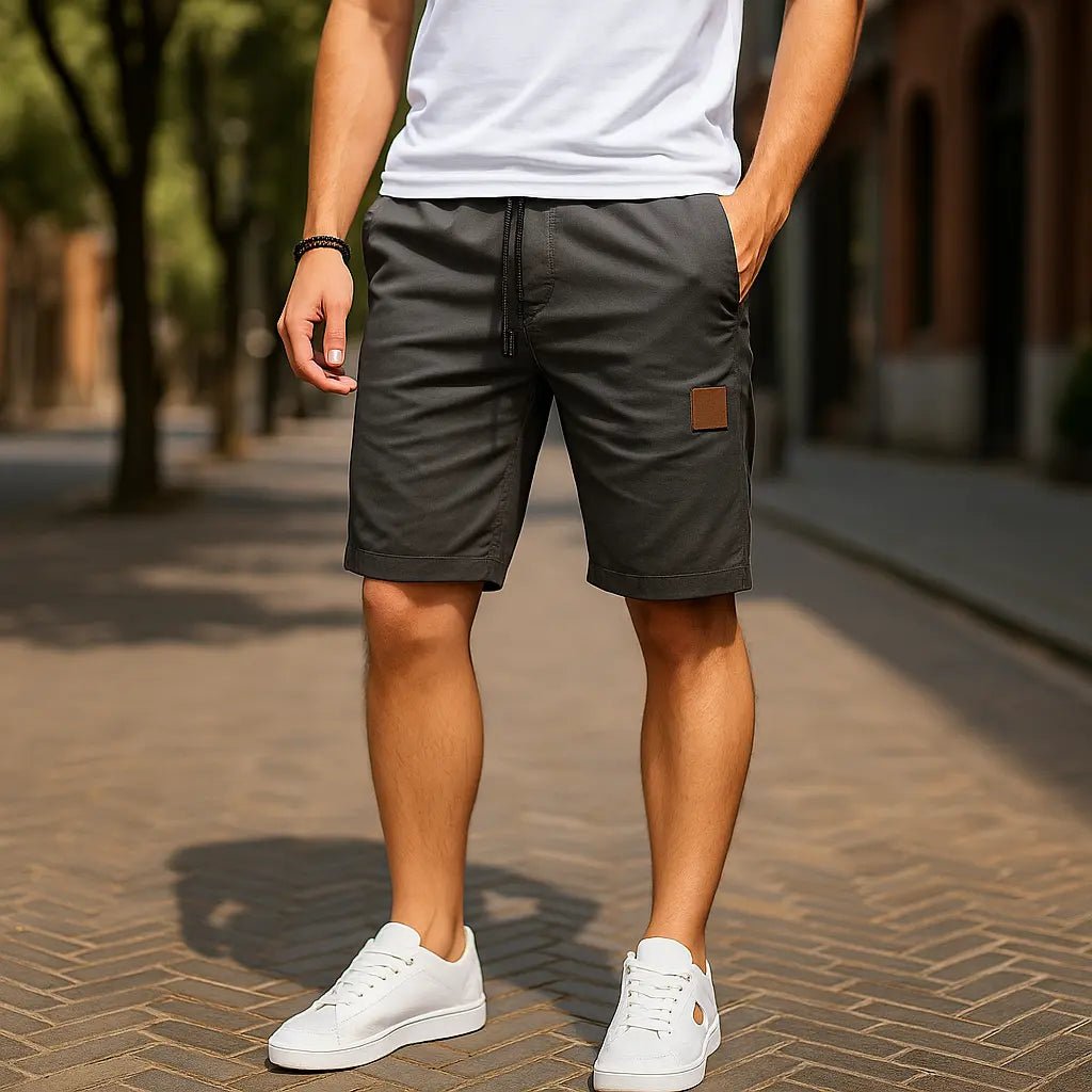 3 Solid Color Casual Shorts Set - Cafe y Calle