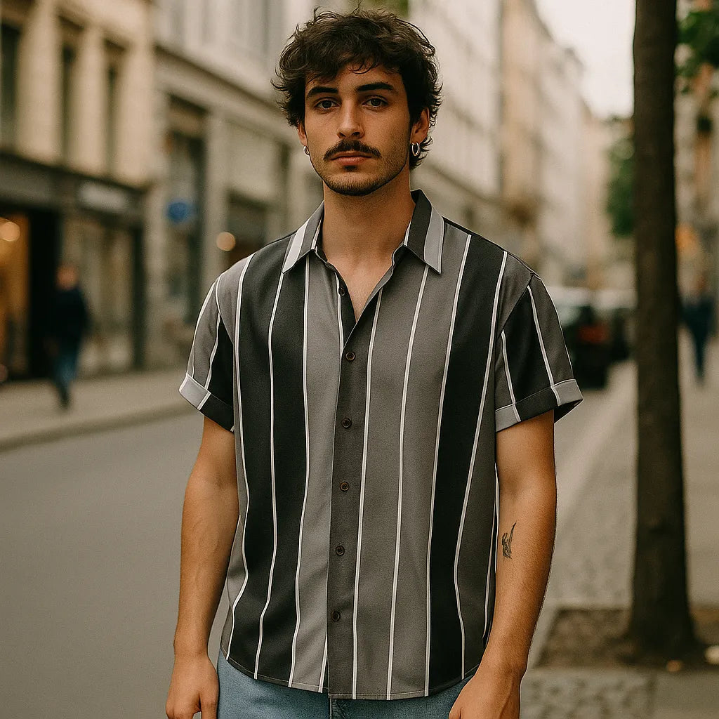 Cyc-gestreepte shirt