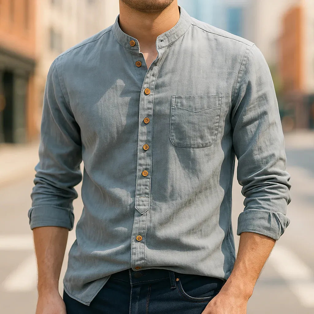Cyc - camicia di cotone in lino giapponese
