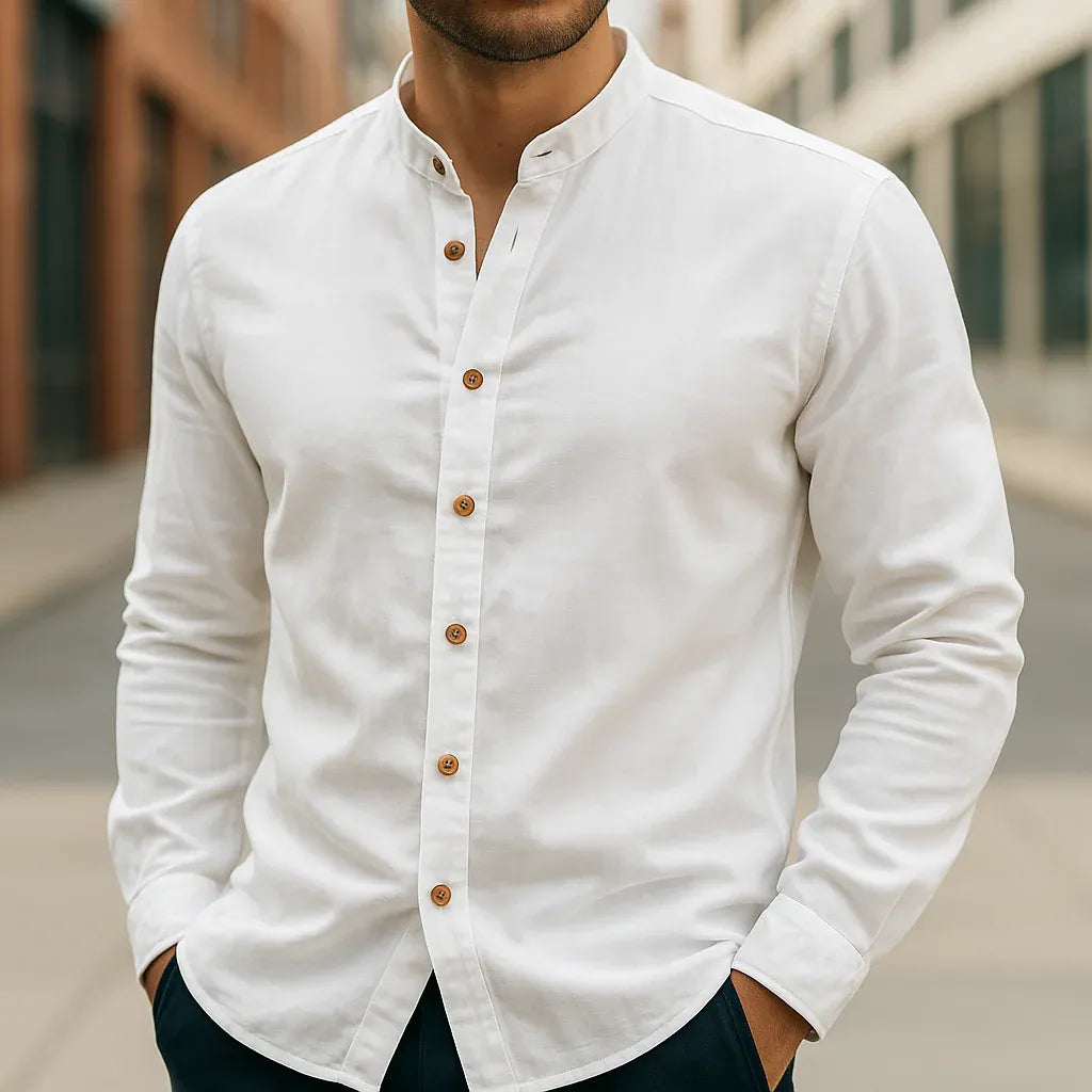 Cyc - camicia di cotone in lino giapponese