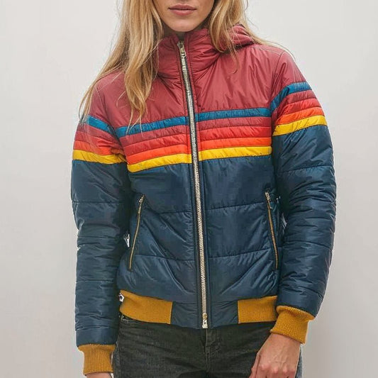 CYC Retro Colorblock Puffer Jacket
